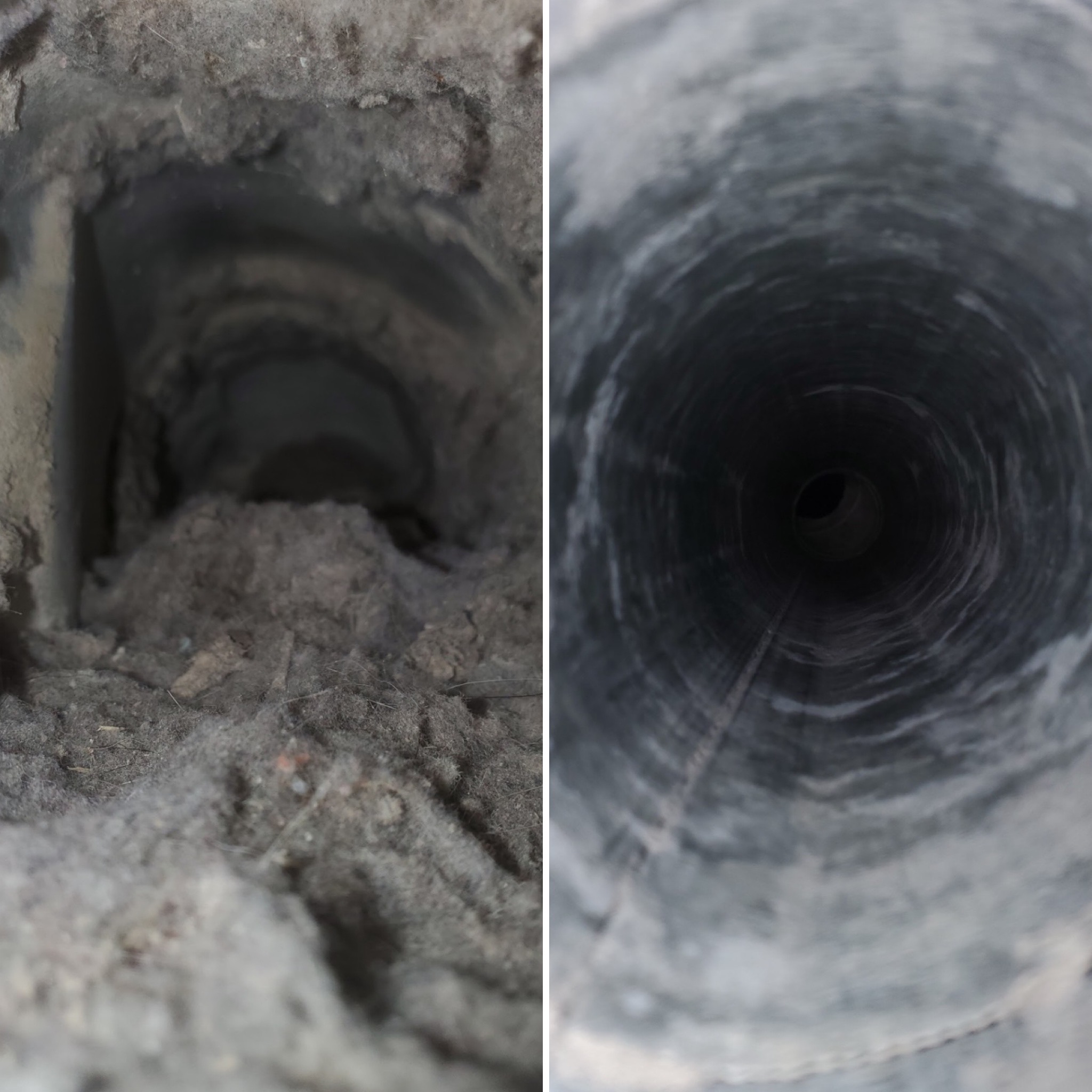 Dryer Vent Cleaning Seriously Clogged Vent in Austin, Texas (Image Not Found)
